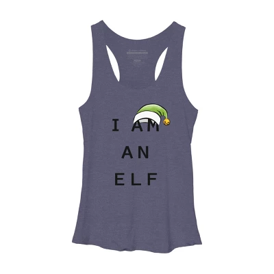 Women's Design By Humans Christmas Family Print Sets I Am An Elf By Satoshy Racerback Tank Top 5 Women's Design By Humans Christmas Family Print Sets I Am An Elf By Satoshy Racerback Tank Top - Image 3