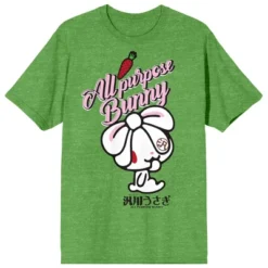 All Purpose Bunny Smiley Character With Pink Text Crew Neck Short Sleeve Green Heather Women's T-shirt -Cheap Clad Fine Store GUEST e60b7f19 903f 48fc 8577 88a4366ceef2