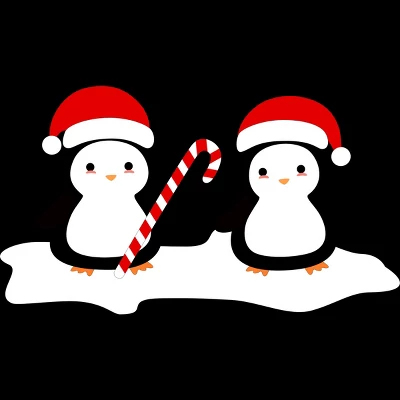 Junior's Design By Humans Christmas Penguins Are So Cute By Happinessinatee T-Shirt 3 Junior's Design By Humans Christmas Penguins Are So Cute By Happinessinatee T-Shirt