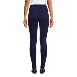 Lands' End Women's Starfish High Rise Pull On Knit Denim Skinny Jeans