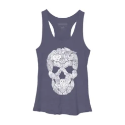 Women's Design By Humans Sketchy Owl Skull By Dinny Racerback Tank Top -Cheap Clad Fine Store GUEST ec6500af ef79 48f1 b9b7 a621cb63edbc