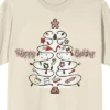 Bioworld Christmas Shapes Happy Baking Crew Neck Short Sleeve Women's Natural T-shirt -Cheap Clad Fine Store GUEST edeb3da2 d5c9 49c7 a20b ec402757d498