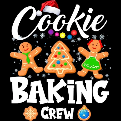 Junior's Design By Humans Cookie Baking Crew Christmas By NekoShop T-Shirt 3 Junior's Design By Humans Cookie Baking Crew Christmas By NekoShop T-Shirt