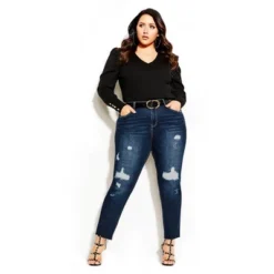 Women's Plus Size Harley So Jaded Skinny Jean - Dark Denim| CITY CHIC -Cheap Clad Fine Store GUEST f0e0ce10 7c22 4e30 8562 8d3a2d9db938