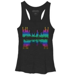Women's Design By Humans City Of Sounds By Clingcling Racerback Tank Top -Cheap Clad Fine Store GUEST f0ec1ac3 9558 4c6f 9b79 df26091176a6