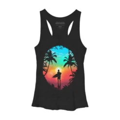 Women's Design By Humans Summer Break By Clingcling Racerback Tank Top -Cheap Clad Fine Store GUEST f1b018a9 ef5b 4f0b 9695 818321e4bfe7