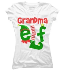 Junior's Design By Humans Grandma Elf Christmas By Personalized T-Shirt 10 Junior's Design By Humans Grandma Elf Christmas By Personalized T-Shirt -Cheap Clad Fine Store GUEST f31934c2 bddb 428a 8592 1c19ad73c551