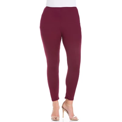 24seven Comfort Apparel Women's Plus Comfortable Ankle Length Leggings 13 24seven Comfort Apparel Women's Plus Comfortable Ankle Length Leggings - Image 11