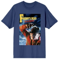 Nightmare On Elm Street Freddy's Dead Crew Neck Short Sleeve Navy Women's T-shirt -Cheap Clad Fine Store GUEST f395f2ee 32de 45bc 89b0 f40bd253d741