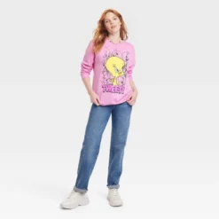 Looney Tunes Women's Tweety Cozy Graphic Sweatshirt - Pink -Cheap Clad Fine Store GUEST f4be76fe d0d8 4955 aaf1 fa84bac664f4
