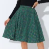Allegra K Women's Plaid Tartan Skirt High Elastic Waist A-Line Vintage Flare Skirt 2 Allegra K Women's Plaid Tartan Skirt High Elastic Waist A-Line Vintage Flare Skirt -Cheap Clad Fine Store GUEST f4e00c08 ab83 4e61 9d6b dc7674815dbd