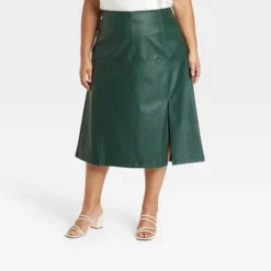 Women's Faux Leather A-Line Skirt - Ava & Viv™ -Cheap Clad Fine Store GUEST f5fc4a9f c2a4 403b bd31 b6b574eae1fd