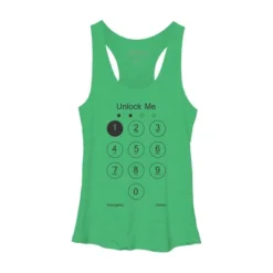 Women's Design By Humans Unlock Me By Clingcling Racerback Tank Top -Cheap Clad Fine Store GUEST f60dc2bc 6e21 473a 8b14 8ab3e01c3764