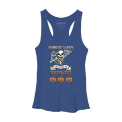 Women's Design By Humans Halloween Costume Forget Candy Just Give Me Wine Gift By TeeShirtMadness Racerback Tank Top -Cheap Clad Fine Store GUEST f6843508 467a 4dd8 8ac7 9e97f021fa43