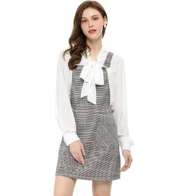 Allegra K Women's Causal Adjustable Strap Above Knee Suspender Skirts 18 Allegra K Women's Causal Adjustable Strap Above Knee Suspender Skirts - Image 16