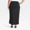 Women's Zip Slip Ponte Maxi A-Line Skirt - Ava & Viv™ Black -Cheap Clad Fine Store GUEST f7332476 5e95 445e 96ce 8cfb1a374ed8