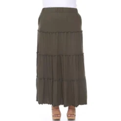 Plus Size Tiered Maxi Skirt -Cheap Clad Fine Store GUEST f98978a8 a0ea 44f2 9968 3a4df5d6c221