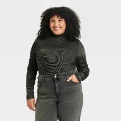 Women's Long Sleeve Turtleneck T-Shirt - Ava & Viv™ -Cheap Clad Fine Store GUEST faccf15a 4e78 4560 ae8d 247f4af7cdd3