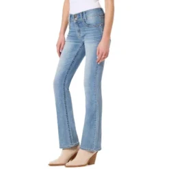 WallFlower Women's Luscious Curvy Bootcut Mid-Rise Insta Stretch Juniors Jeans (Standard And Plus) -Cheap Clad Fine Store GUEST fae16938 fc6c 420b aaf0 d59b28c052f3