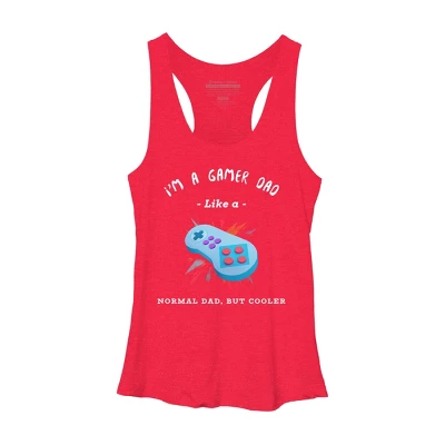 Women's Design By Humans Gamer Dad Like A Normal Dad, But Cooler By KaiHamilton Racerback Tank Top 6 Women's Design By Humans Gamer Dad Like A Normal Dad, But Cooler By KaiHamilton Racerback Tank Top - Image 4