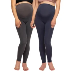 Felina Women's Velvety Soft Maternity Leggings For Women - Yoga Pants For Women, Maternity Clothes - (2-Pack) -Cheap Clad Fine Store GUEST fef9e032 789e 4197 95ba 0f750fbcab86