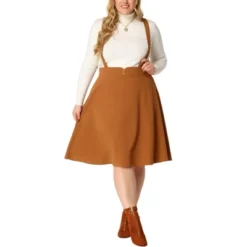 Agnes Orinda Plus Size Suspender Skirt For Women Detachable Strap A-Line Skirts 13 Agnes Orinda Plus Size Suspender Skirt For Women Detachable Strap A-Line Skirts -Cheap Clad Fine Store GUEST ff395529 f082 4329 9b10 31dea7bd424b