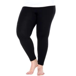 Women's One Size Fits Most Plus Size Super-Stretch Solid Leggings - One Size Fits Most Plus - White Mark -Cheap Clad Fine Store GUEST ff78a907 5a1d 4bdd 86c2 06b5df15f407